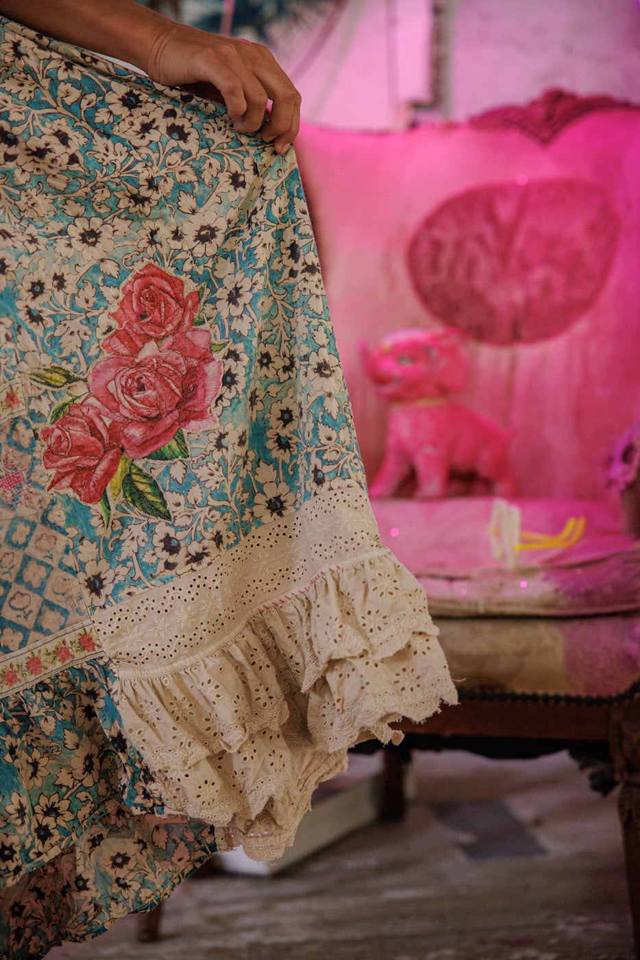 Anselma Skirt in Blue Eyes