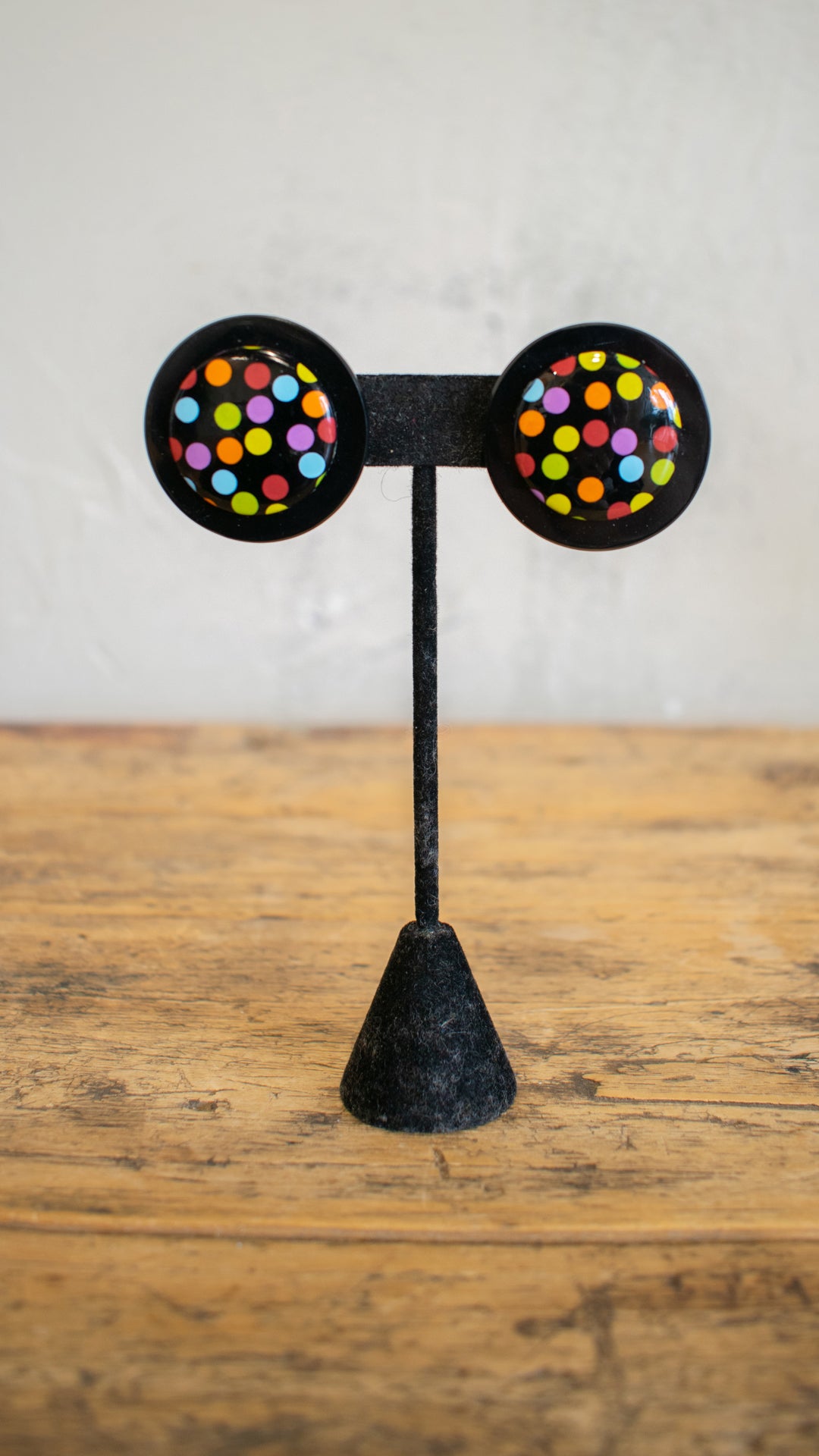 Polka Dot Resin Cabochons