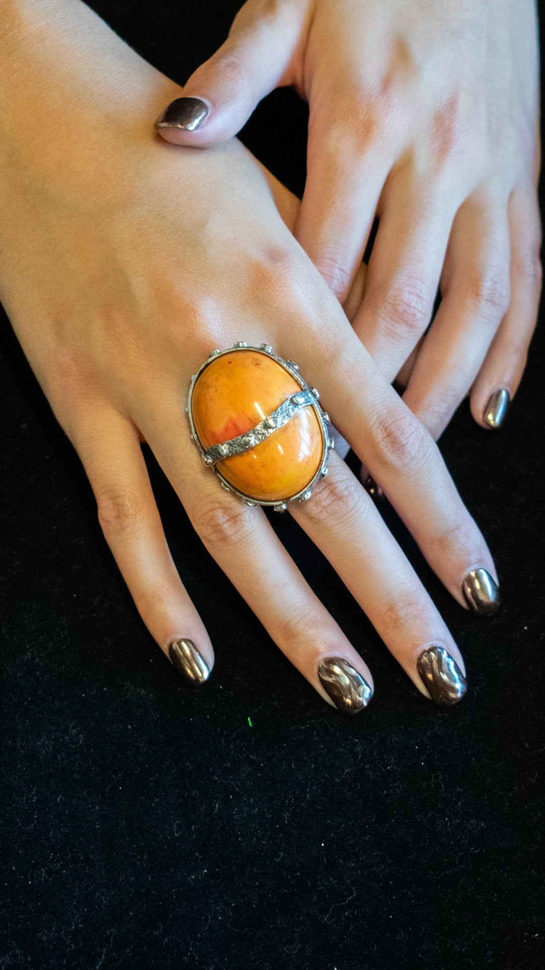 Vintage End of Day Bakelite Ring