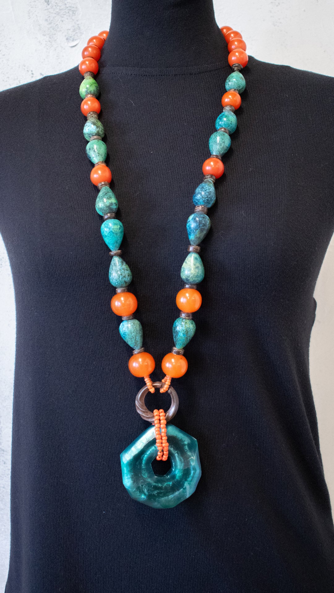 Resin Disc Necklace