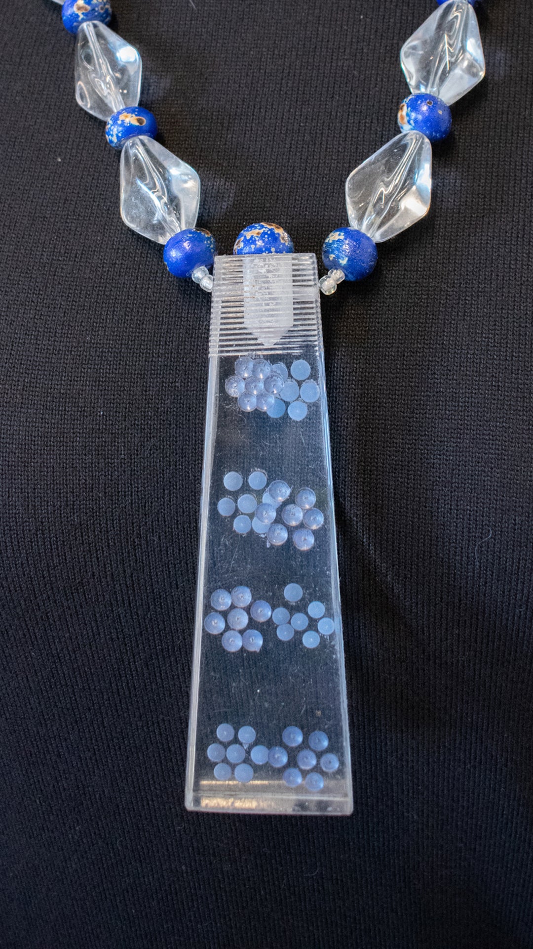 Lucite Umbrella Handle Necklace