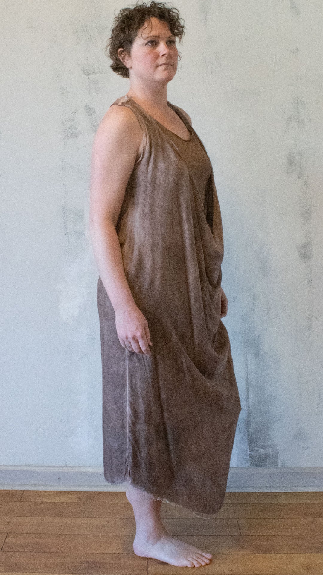 Racer Back Dress in Cinnamon