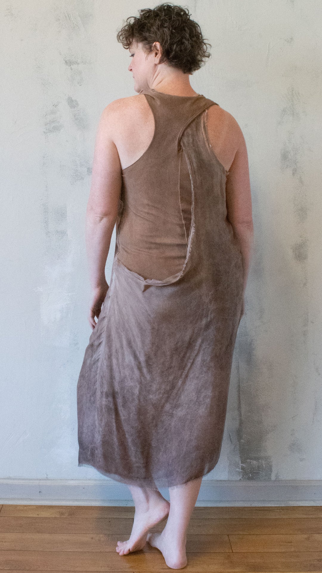 Racer Back Dress in Cinnamon