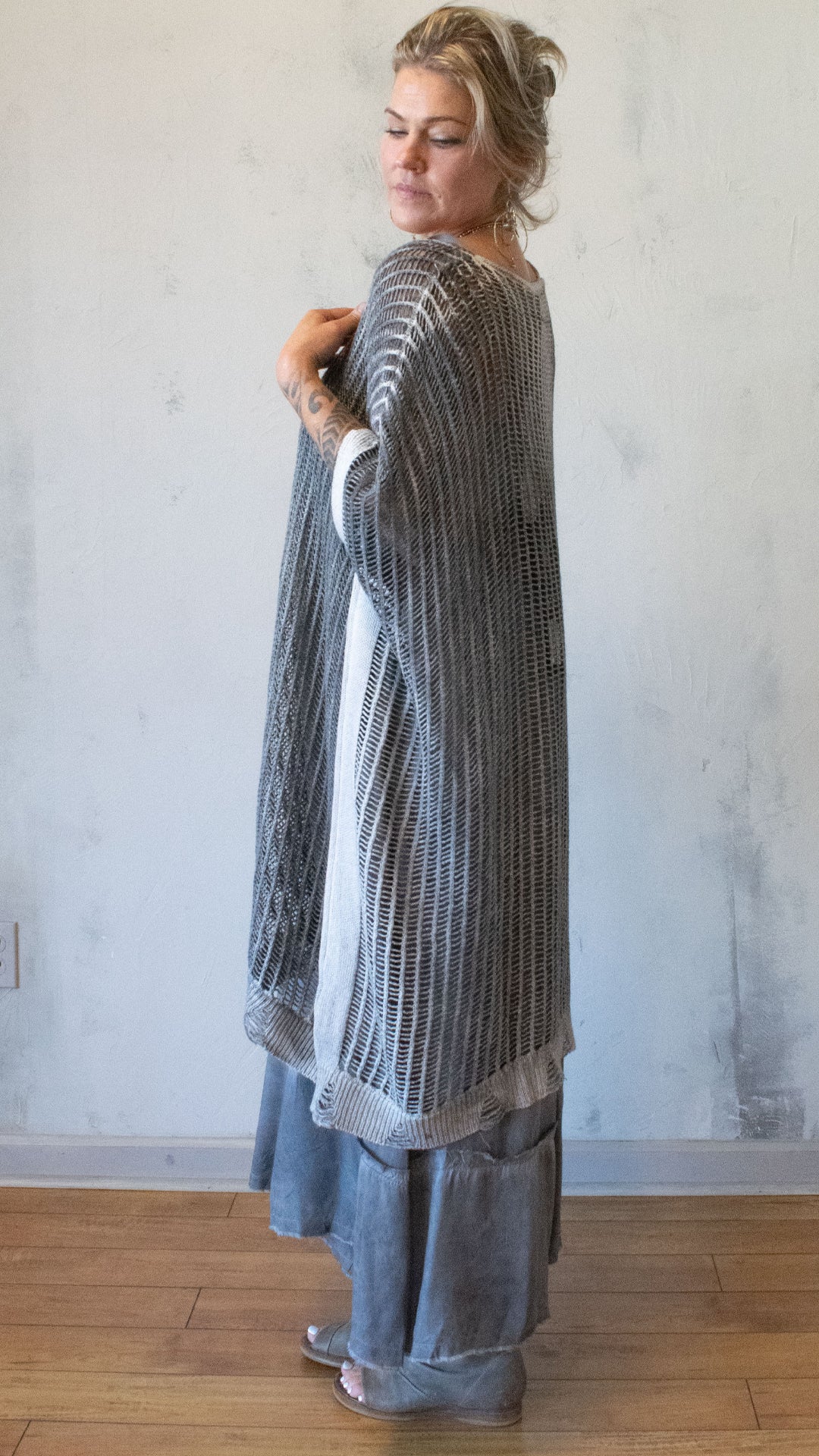 Long Mesh Sweater (Multiple Colors)