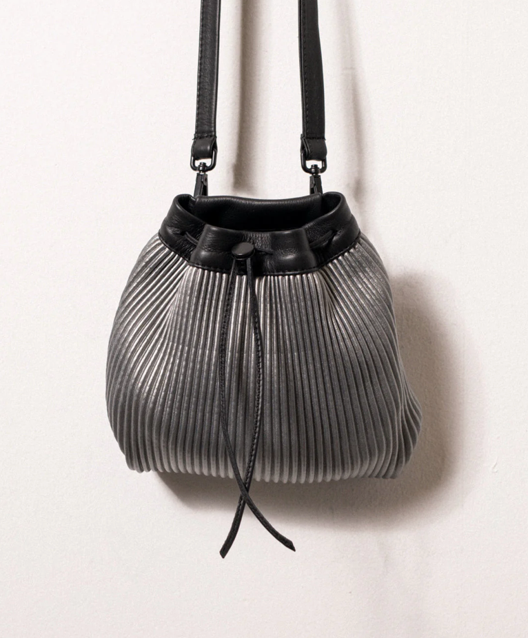 Oasis Belt Bag in Pleated Pewter
