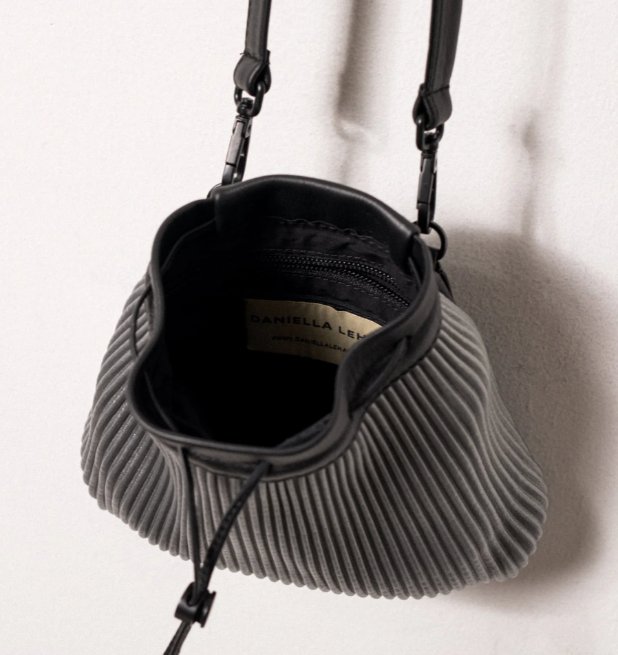 Oasis Belt Bag in Pleated Pewter