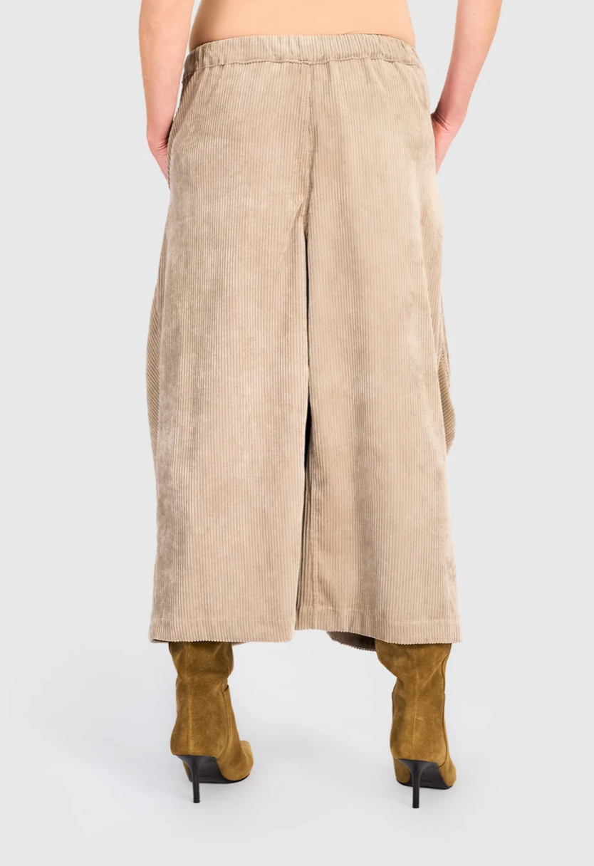 Cord Harem Pant in Sand