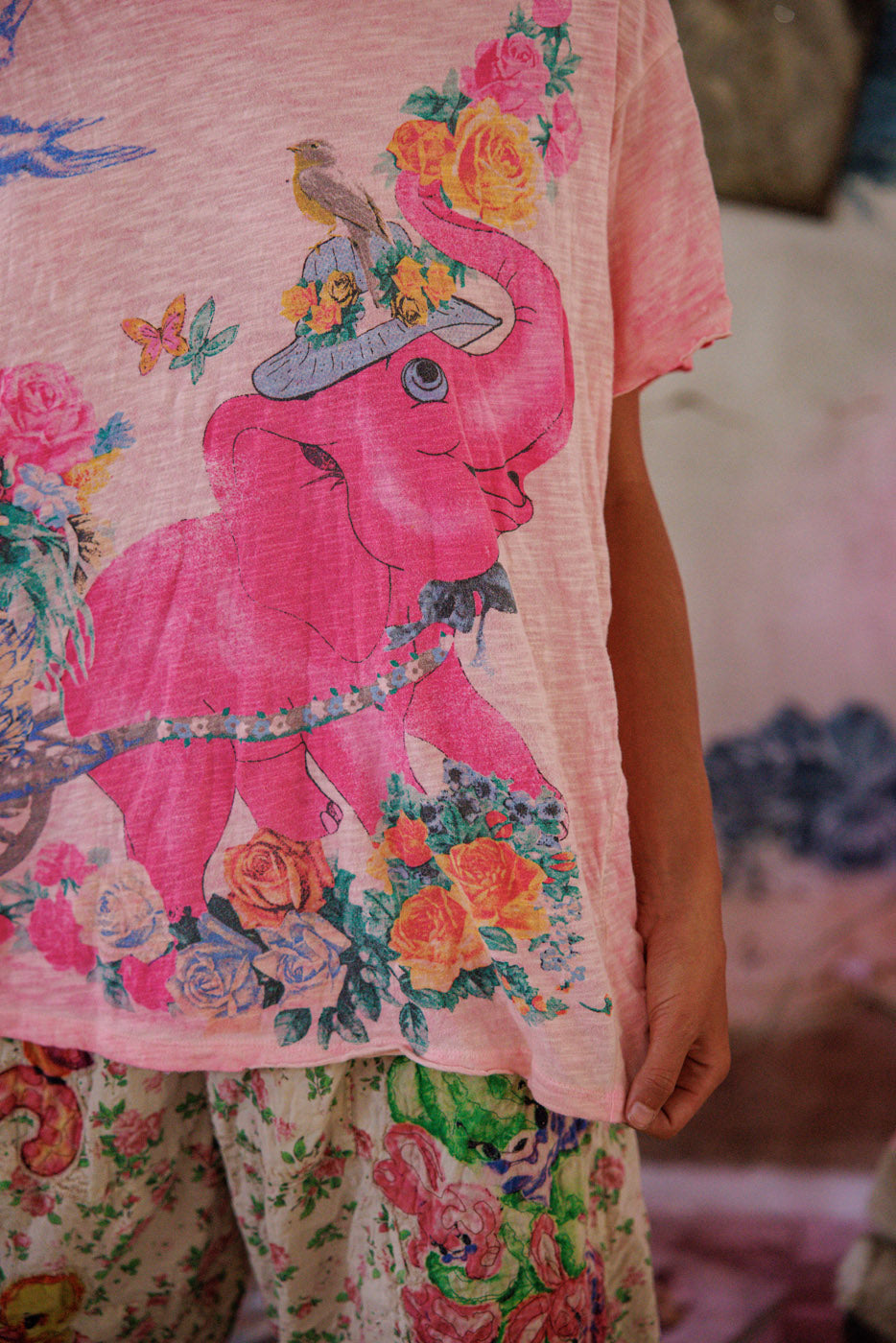 Special Delivery T in Azalea Dip Dye