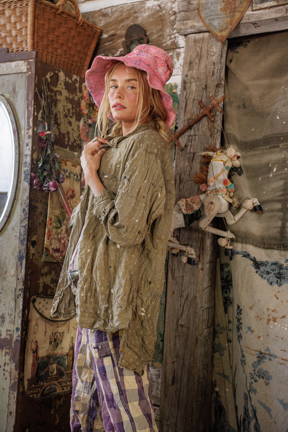 Printed Adison Workshirt in Ember Glow