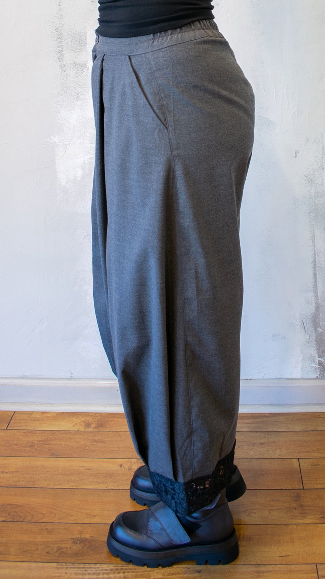 Lace Hem Trouser