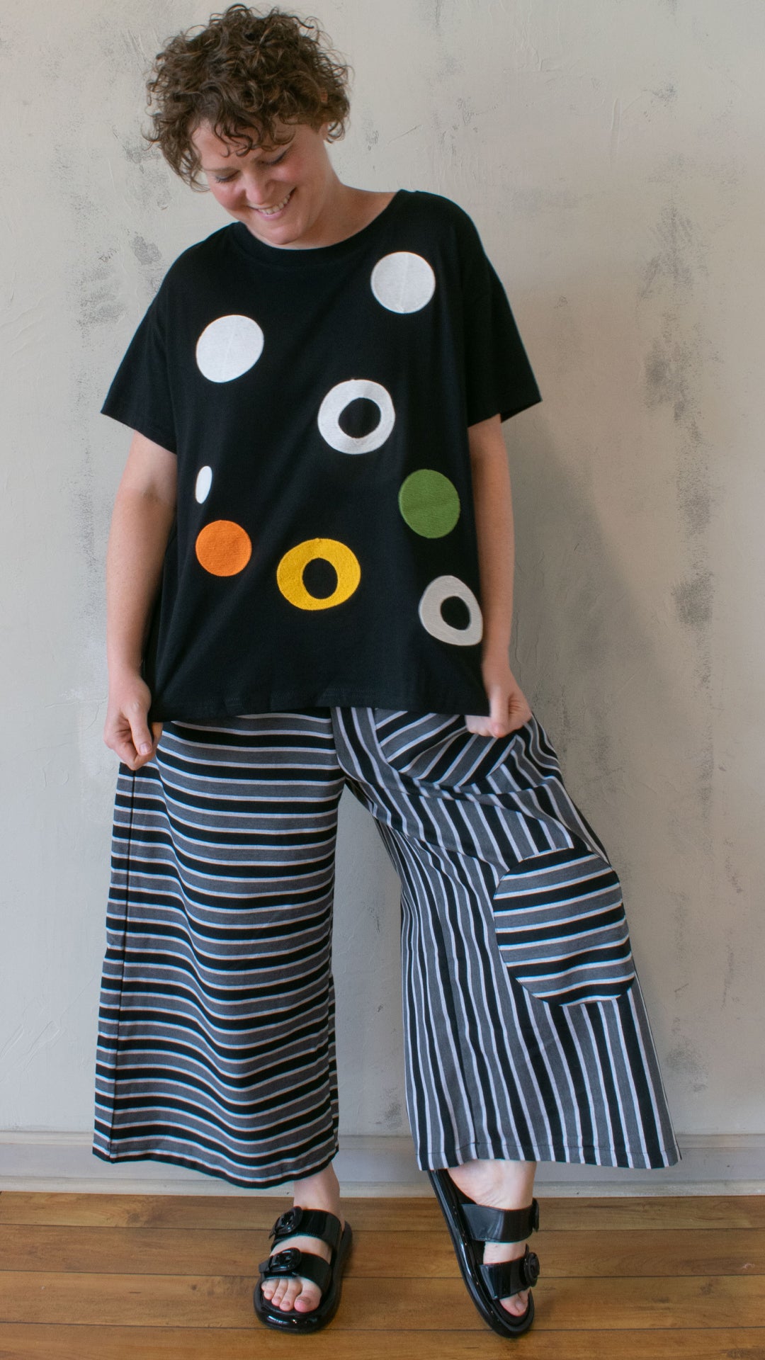 Circles in Stripe Pant