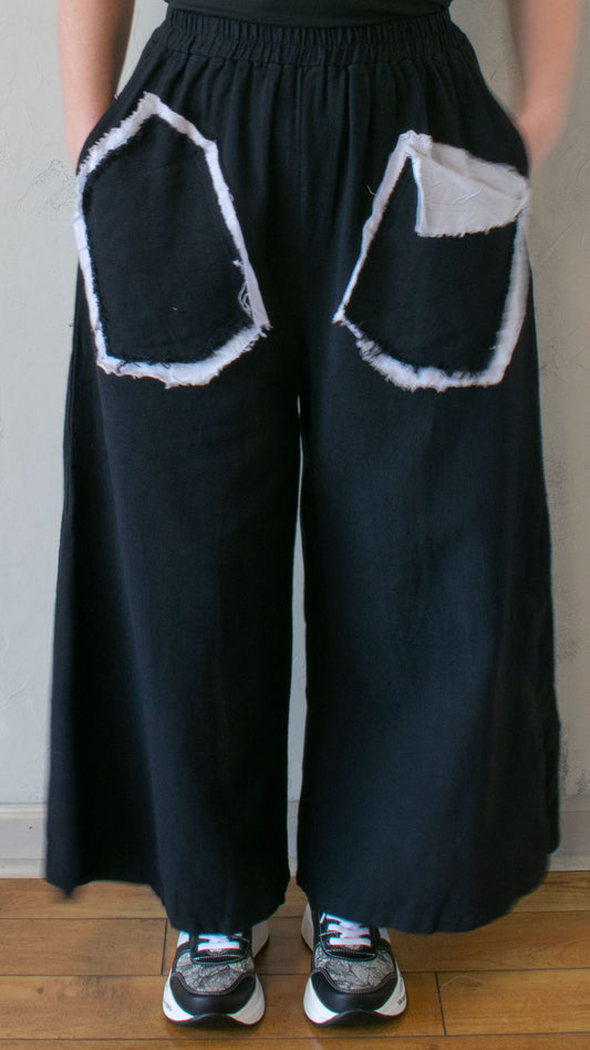 Twill Wide Leg