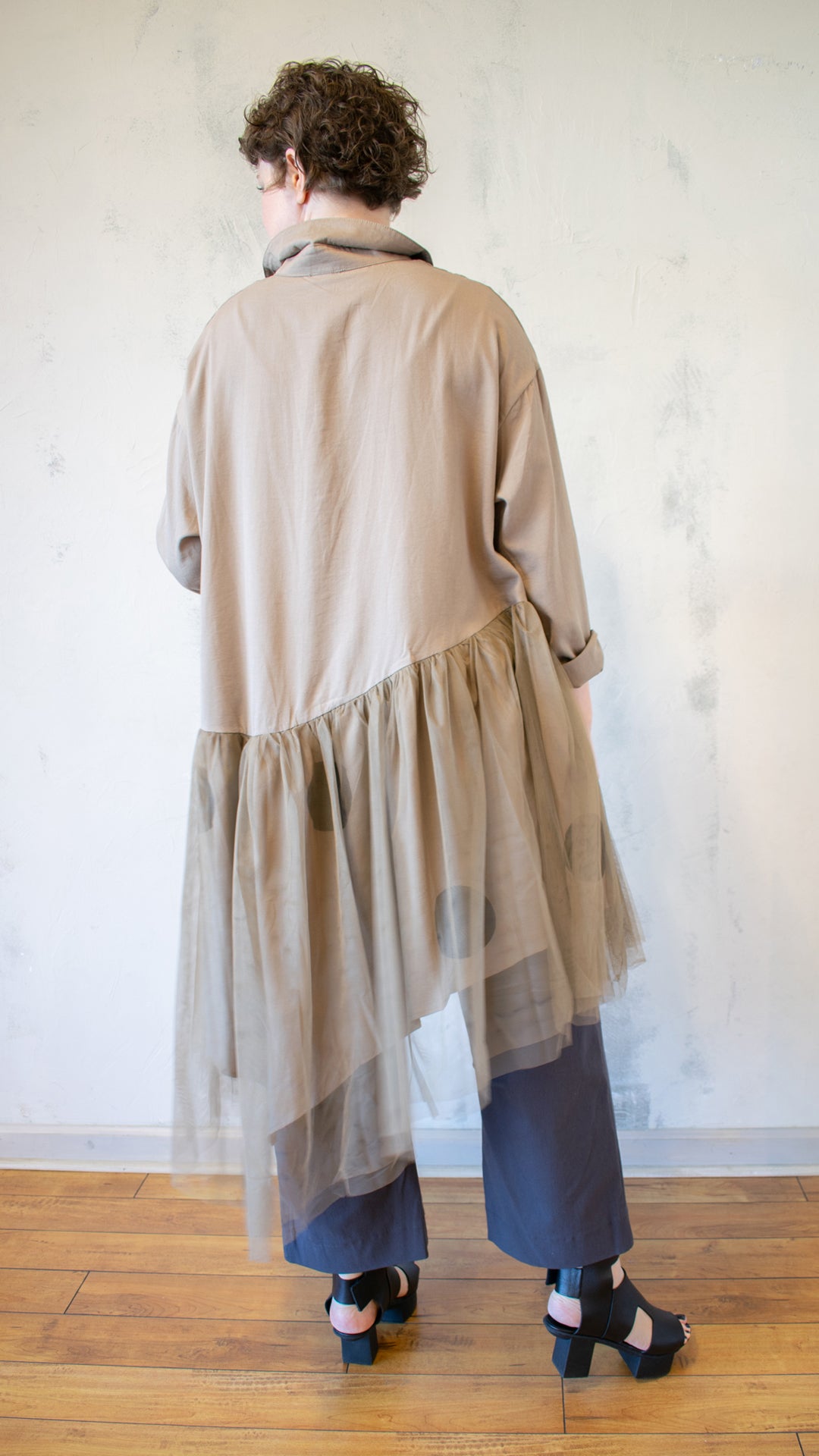 Tulle Shirt Dress