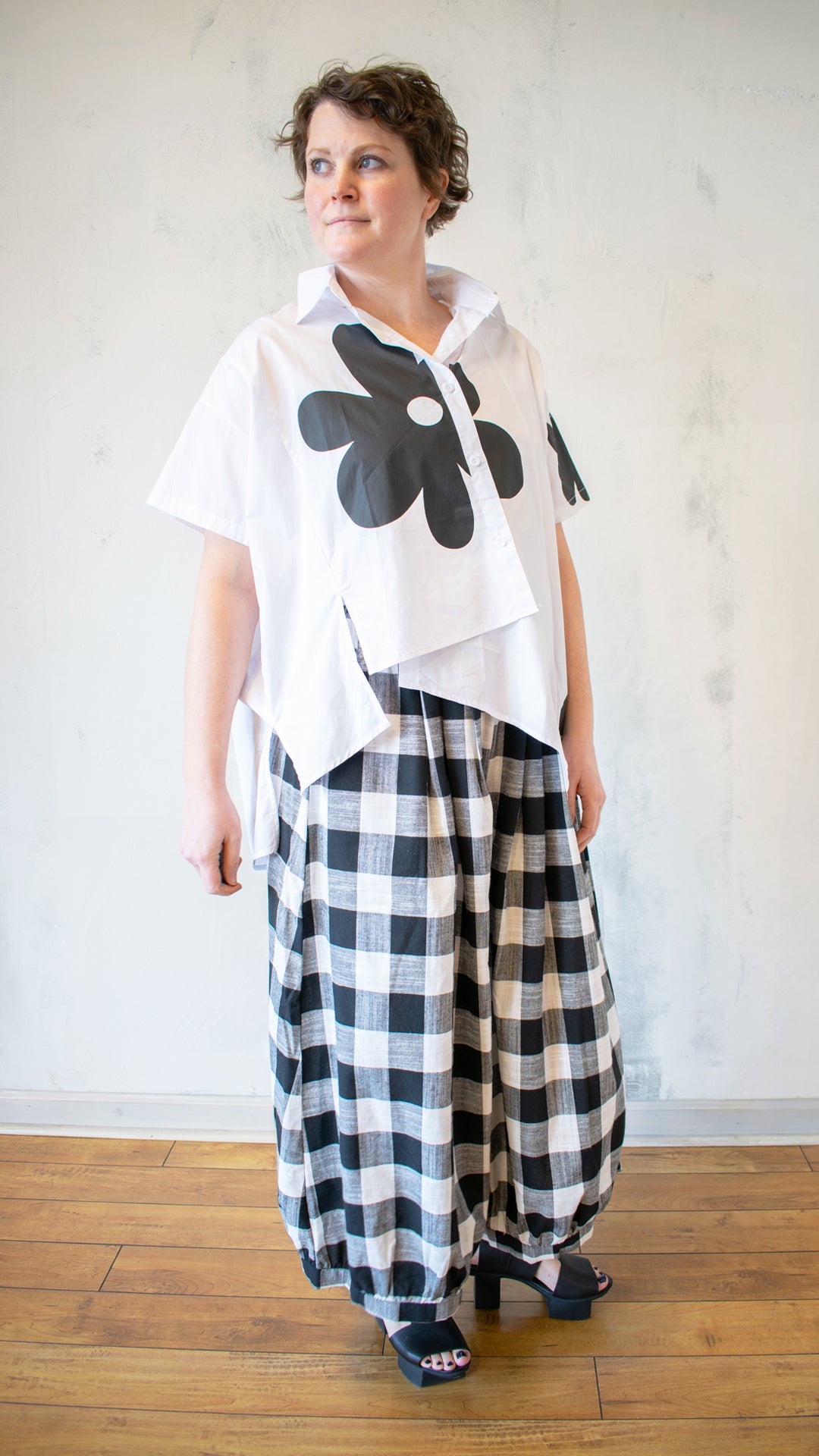 Asymmetric Bloom Shirt (Multiple Colors)