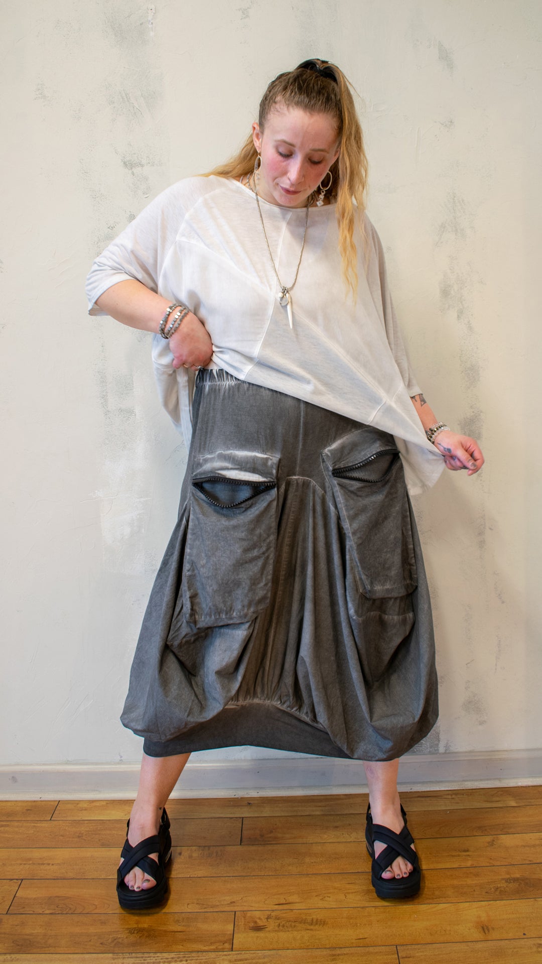 Criss-Cross Seam Tee