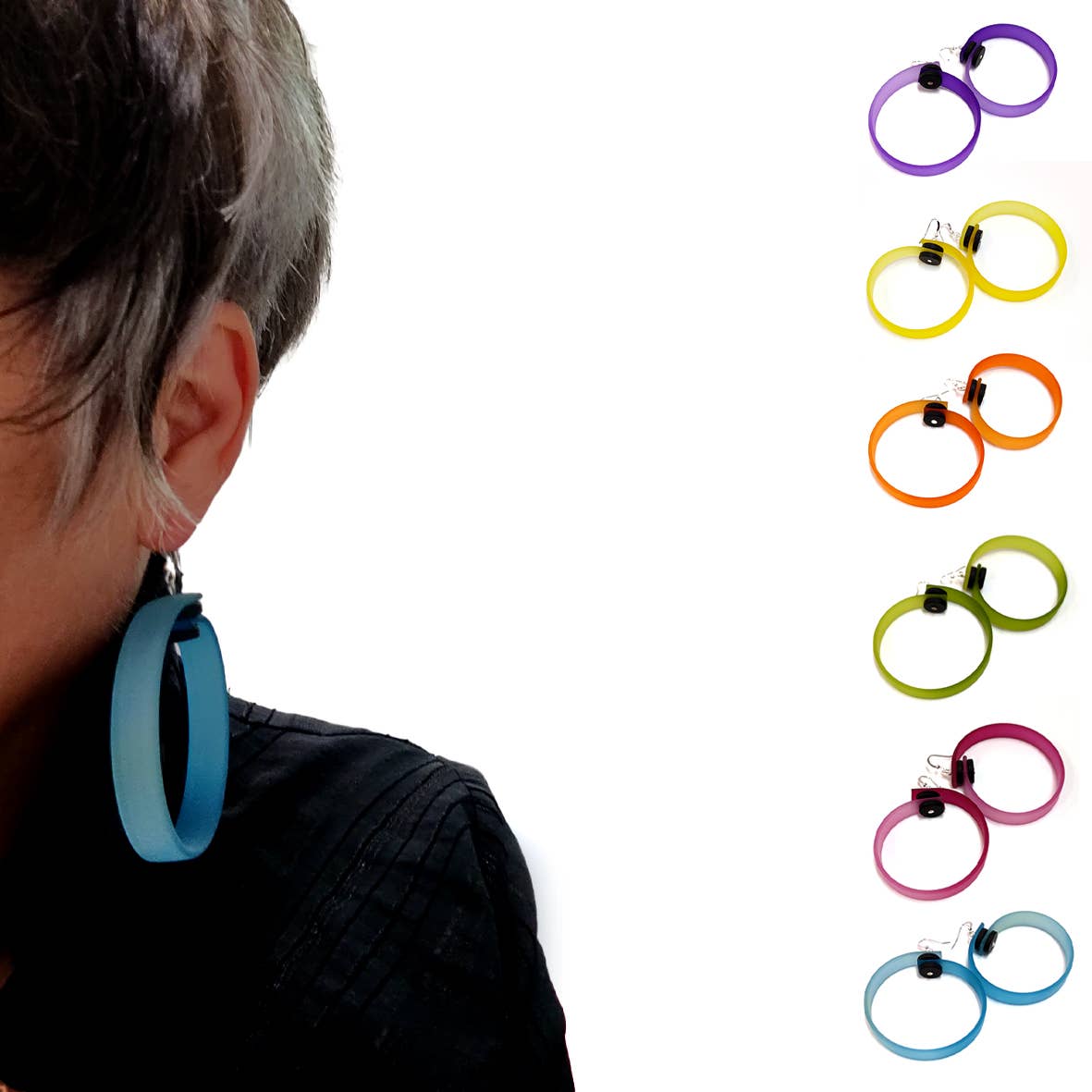 Ora Hoop Earrings (Multiple Colors)