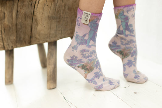 MP Floral Woven Socks in Beauty School Dropout
