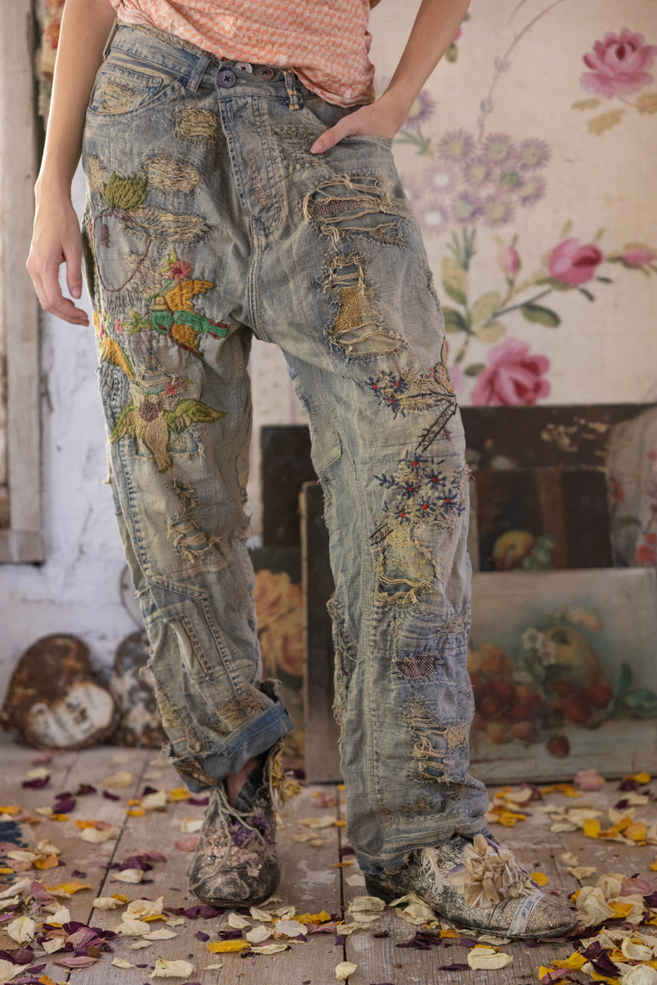 Belle Le Vie Miner Denims in Faded Indigo