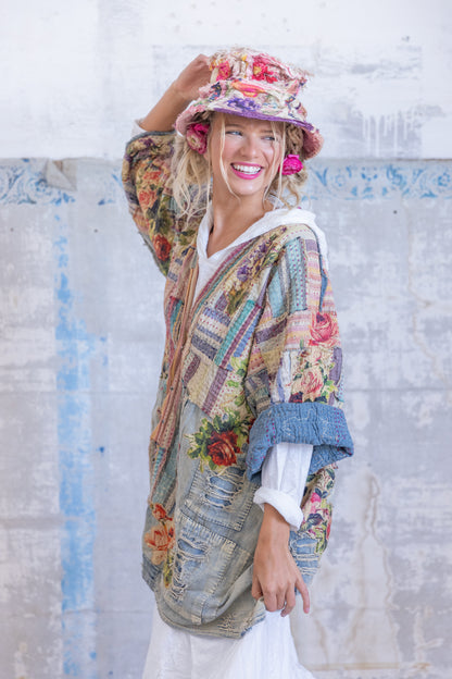 Denim Hippie Kimono in Tulum