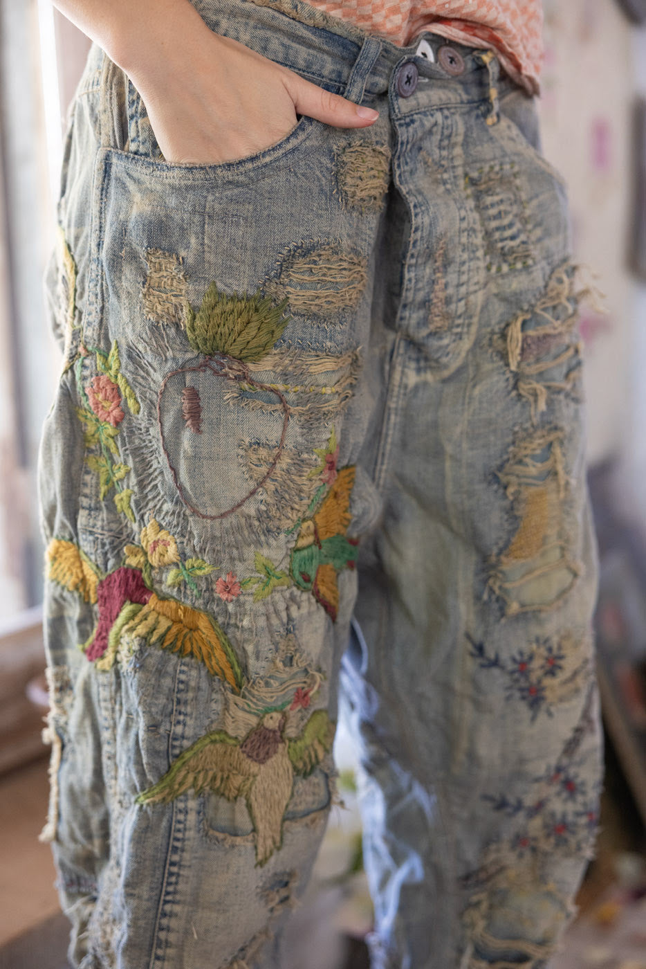 Belle Le Vie Miner Denims in Faded Indigo