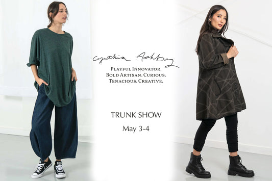 Cynthia Ashby Trunk Show May 3rd & 4th