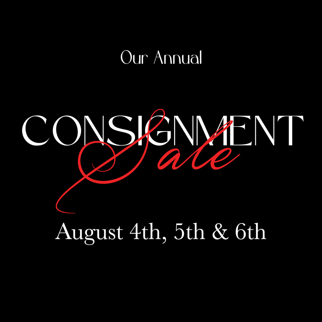 2023 Consignment Sale is Here!