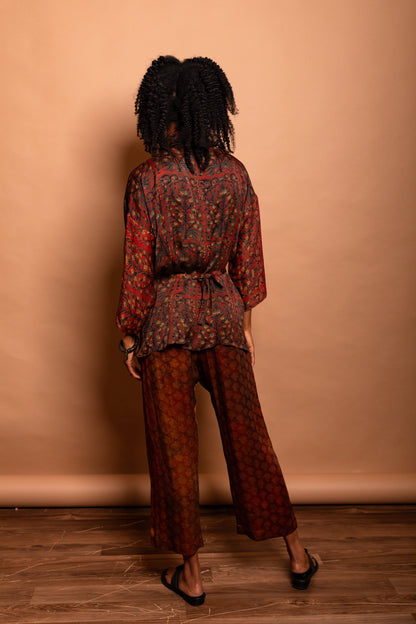 Zero-Waste Modal & Silk Uno Wrap Blouse