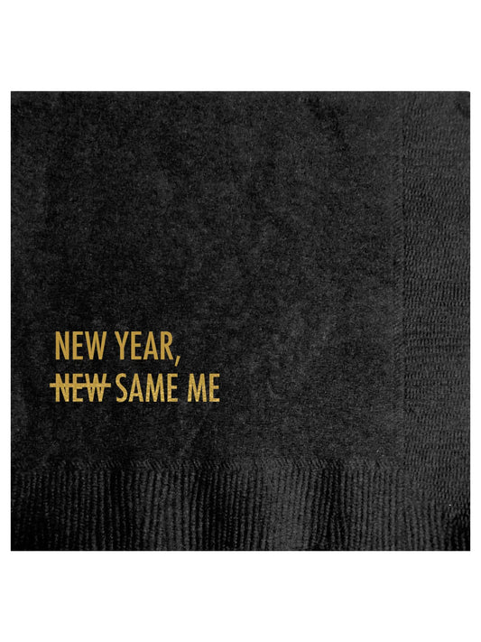 New Year Same Me Cocktail Napkins