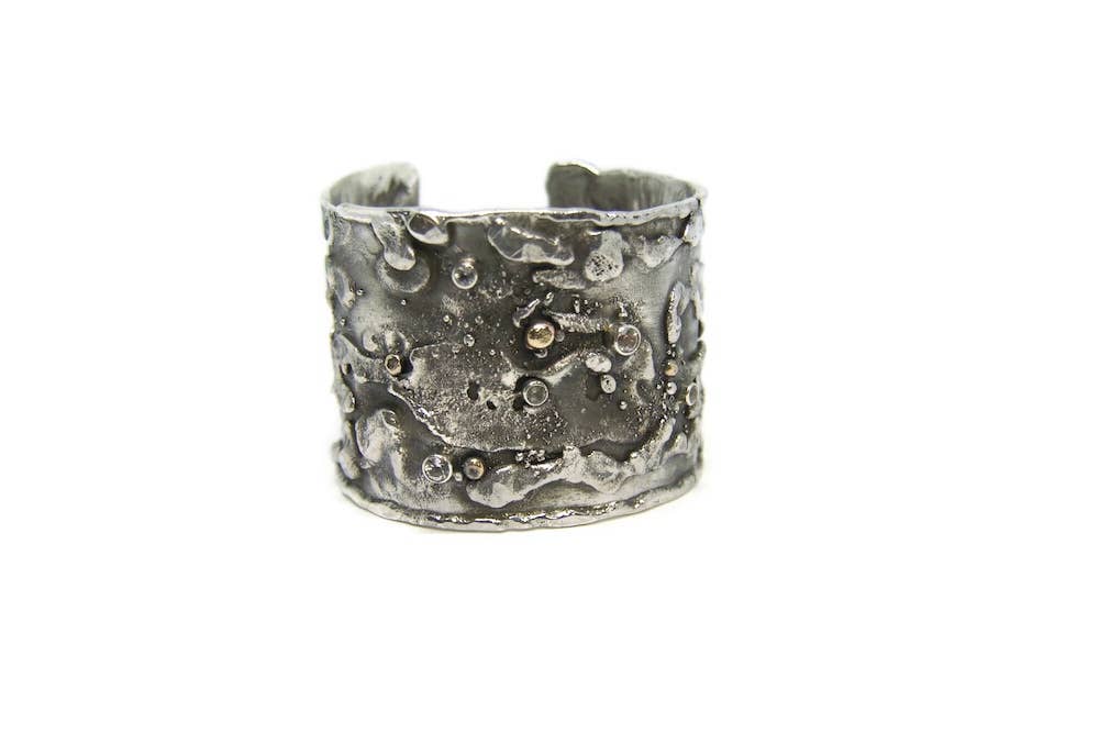 Fused Reticulated Cuff series with stones