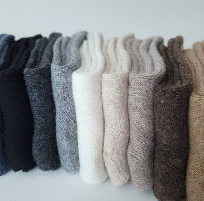 Cashmere Wool Crew Socks