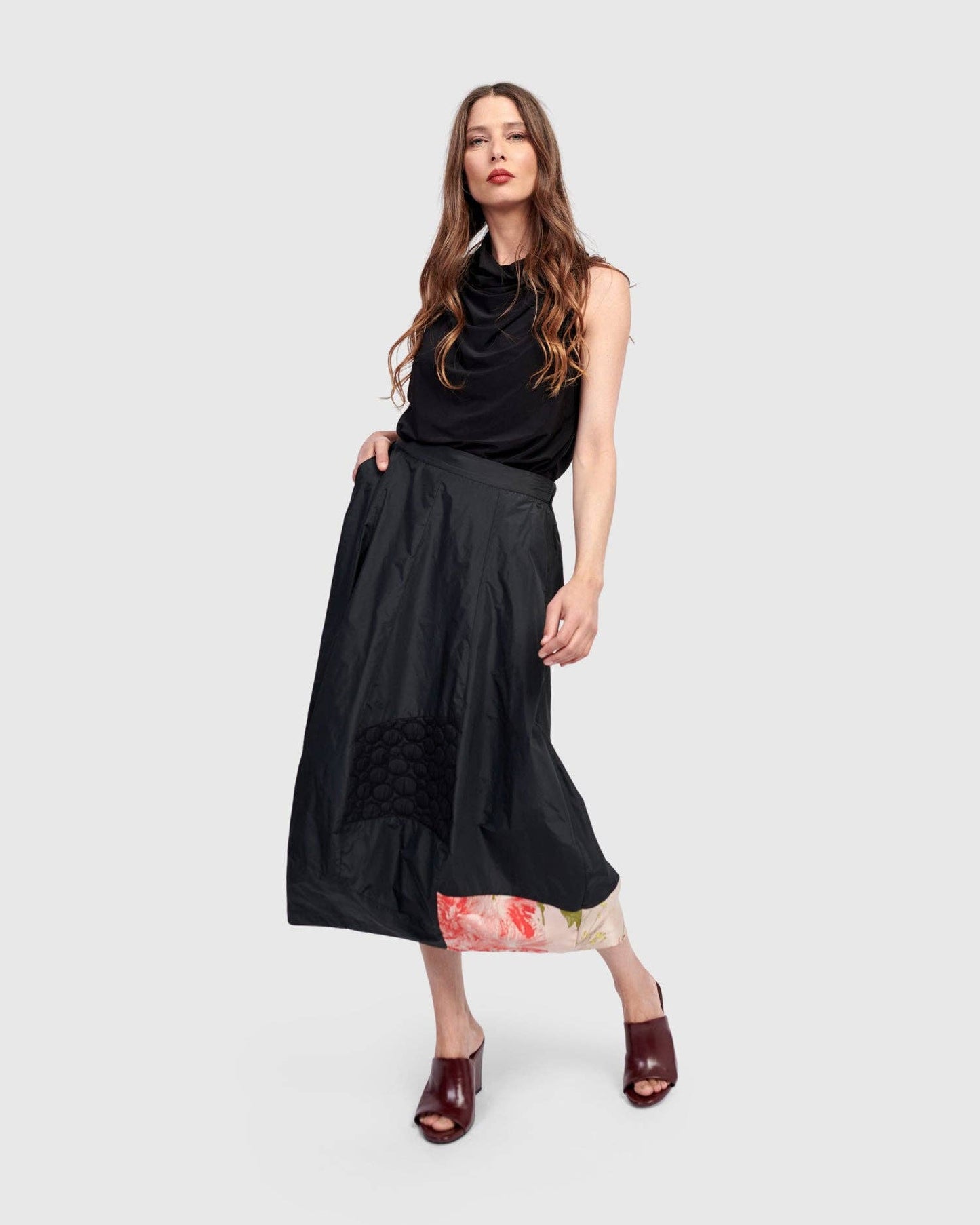 Lauryn Cocoon Skirt, Black