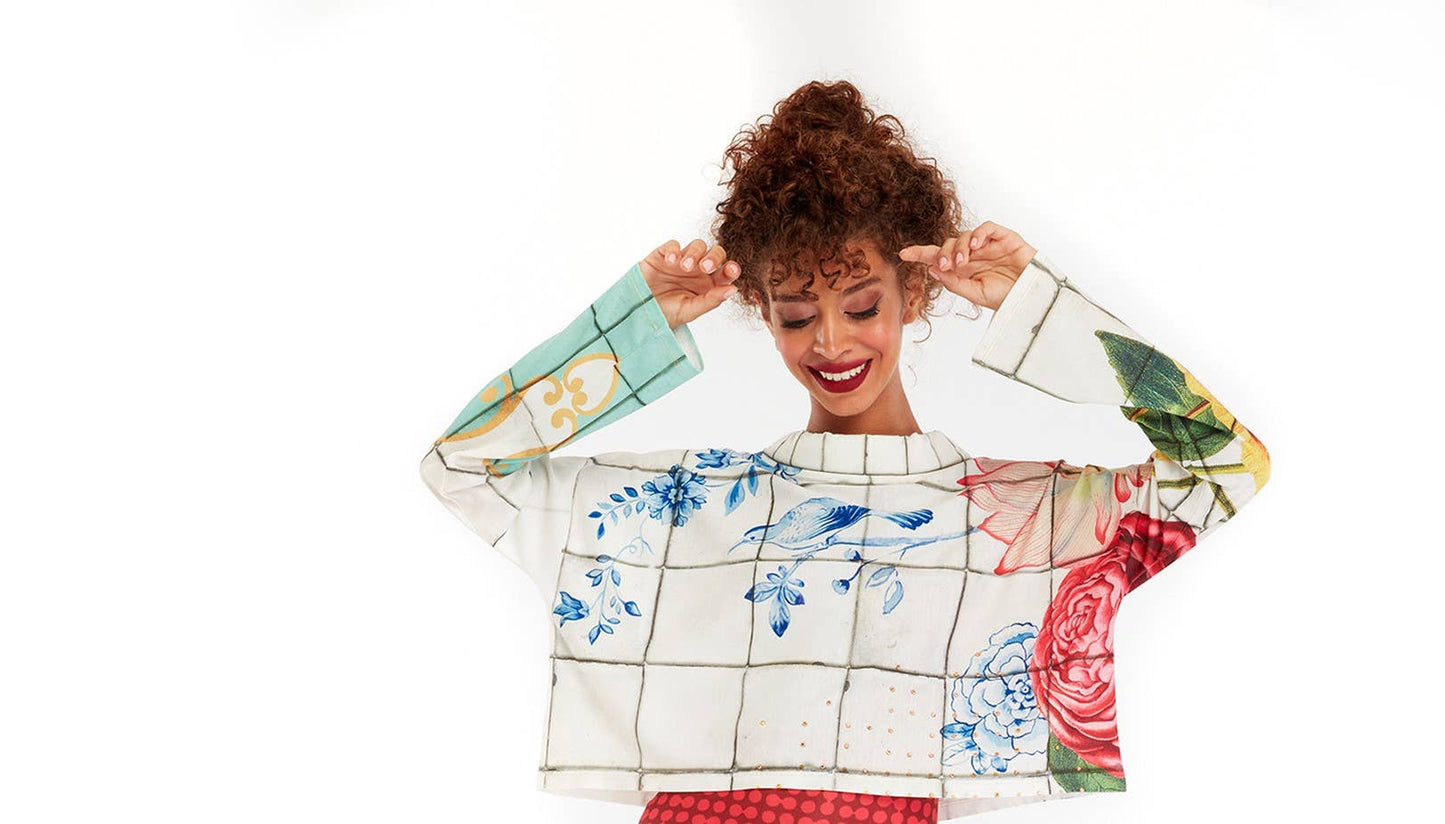 Blouse T Mini - Ocean Washed Tiles