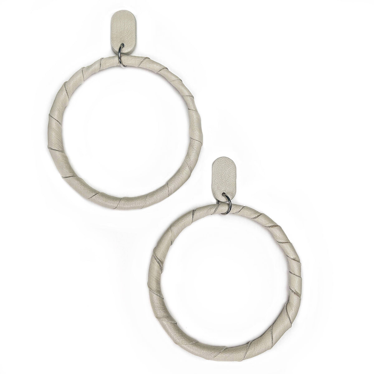 Hoop Leather Earrings (Multiple Colors)