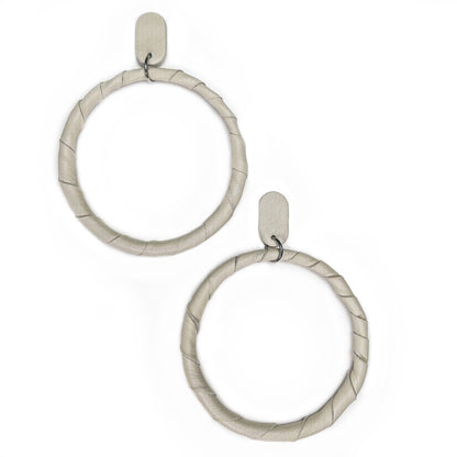 Hoop Leather Earrings (Multiple Colors)