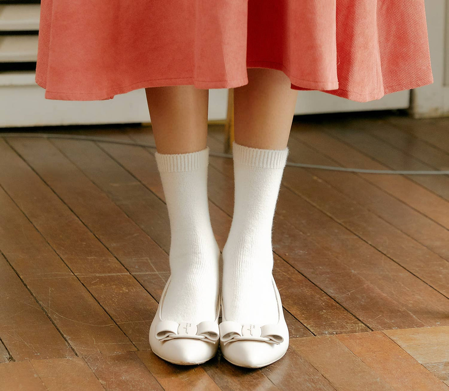 Cashmere Wool Crew Socks