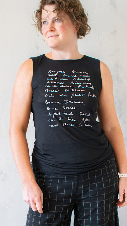 Parlez-Vous Florence Mesh Tank Top