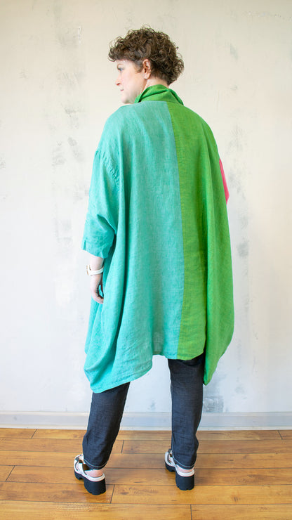 Tropical Color Block Tunic