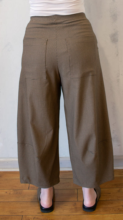 Camel Check Lantern Pant