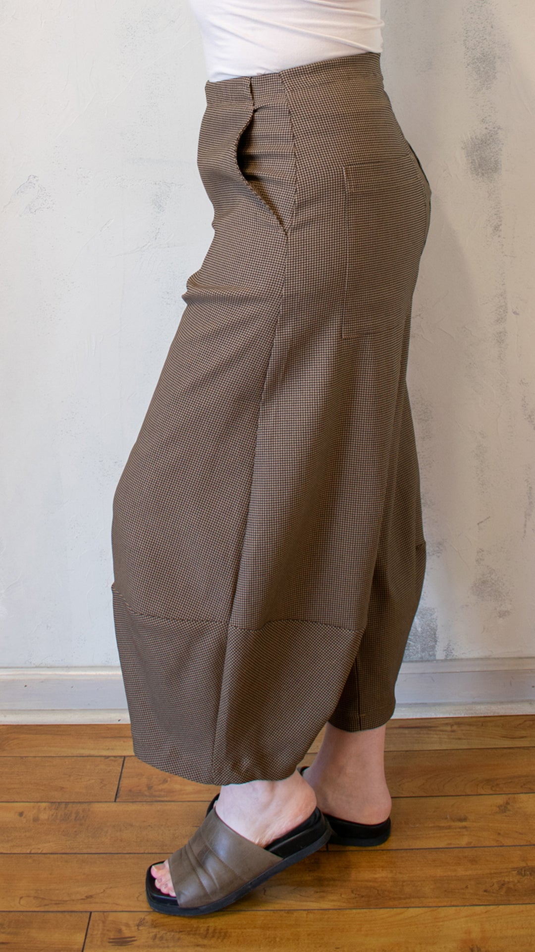 Camel Check Lantern Pant