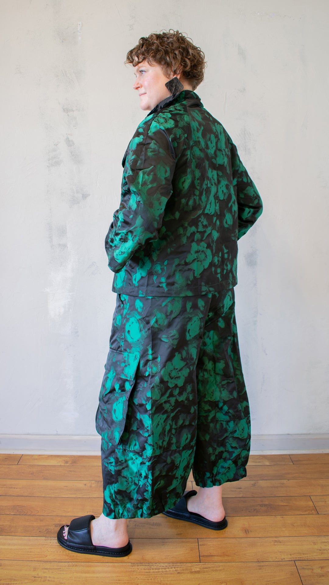 Emerald Jacquard Jacket