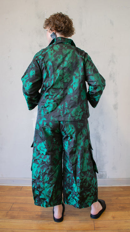 Emerald Jacquard Jacket