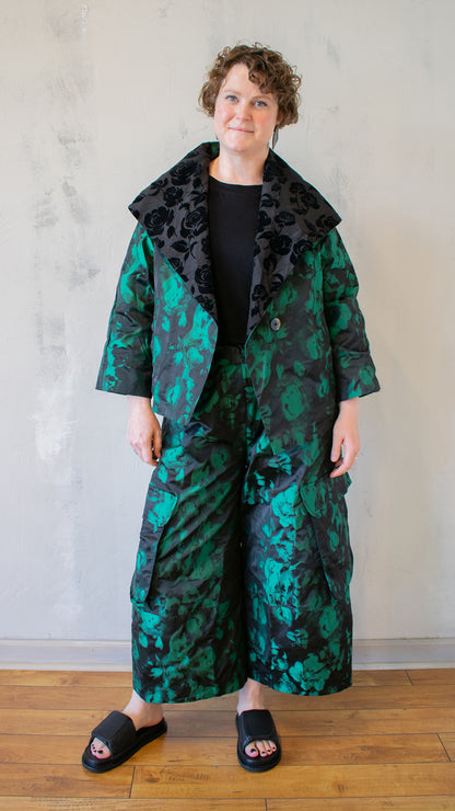 Emerald Jacquard Jacket