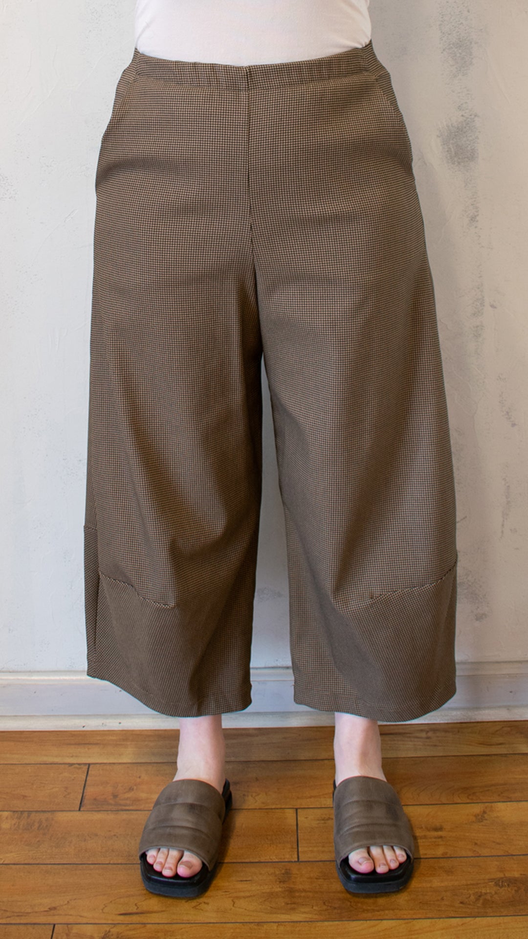 Camel Check Lantern Pant