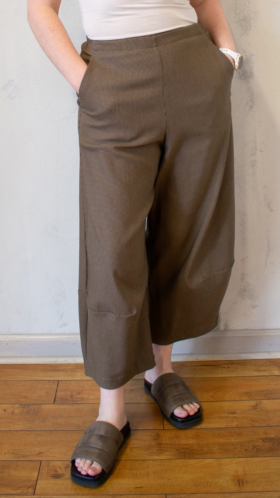Camel Check Lantern Pant