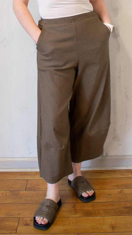 Camel Check Lantern Pant