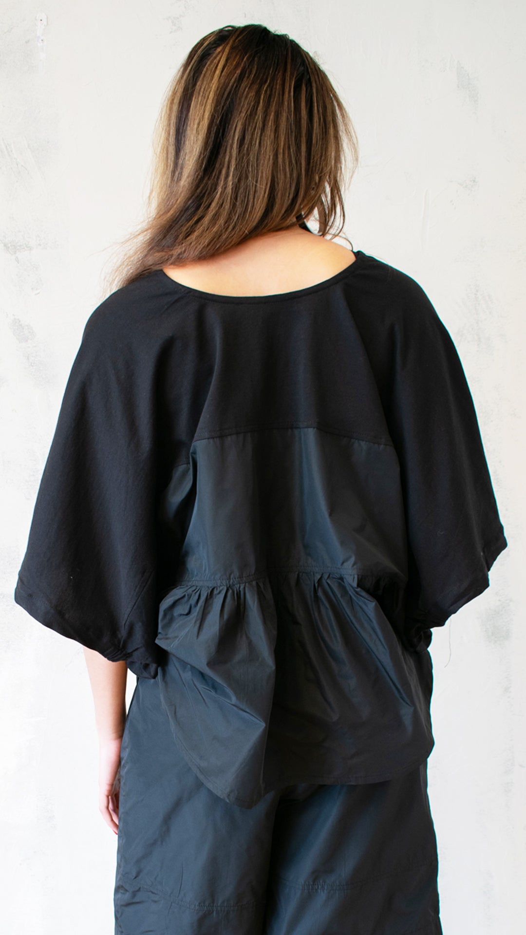 Tiered Taffeta Top