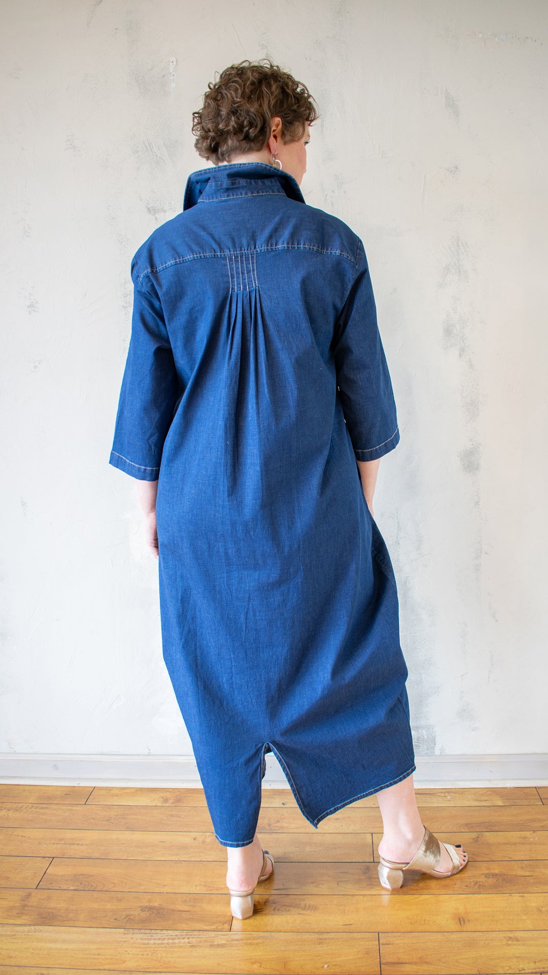 Celine Maxi Shirt Dress