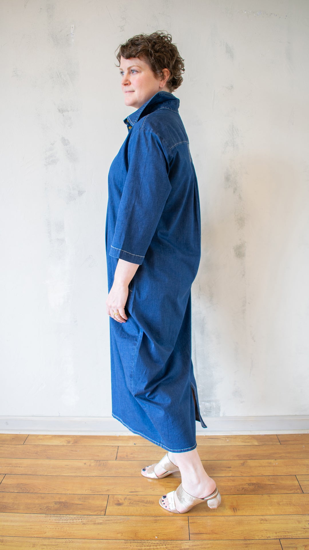 Celine Maxi Shirt Dress