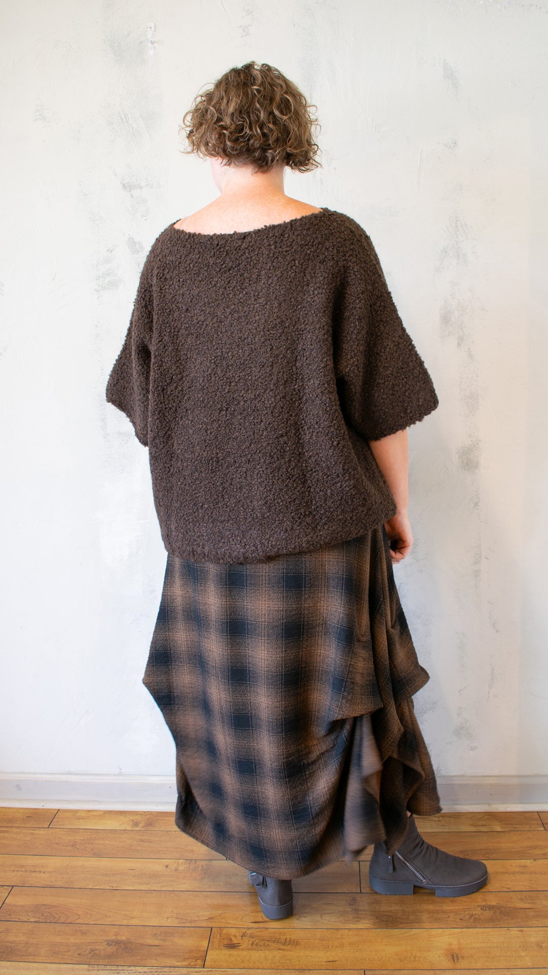 Brio Knit Sweater in Brown