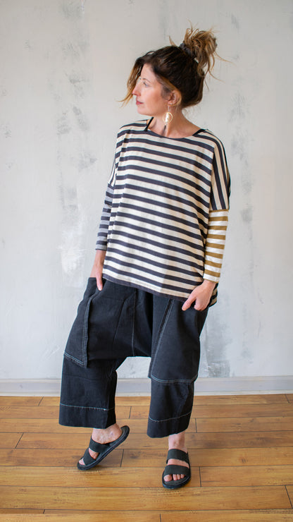Stripe Boxy Tee